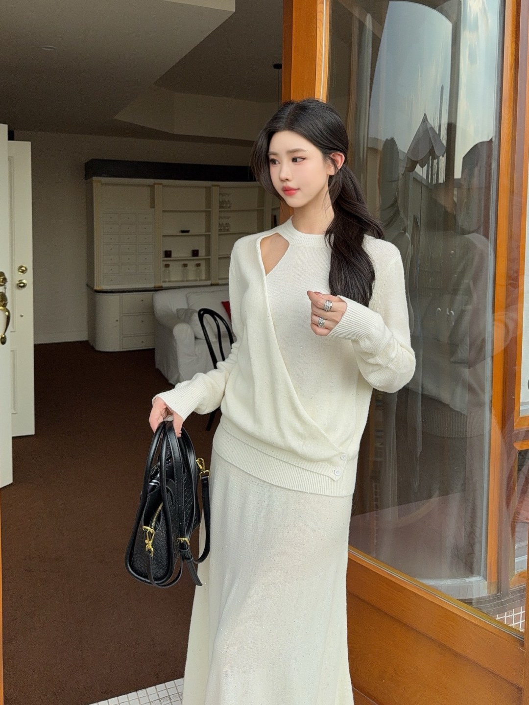 Wool Knit Top and Skirt Set with Rhinestone Embellishments 6 cmp a1760886530772 0084