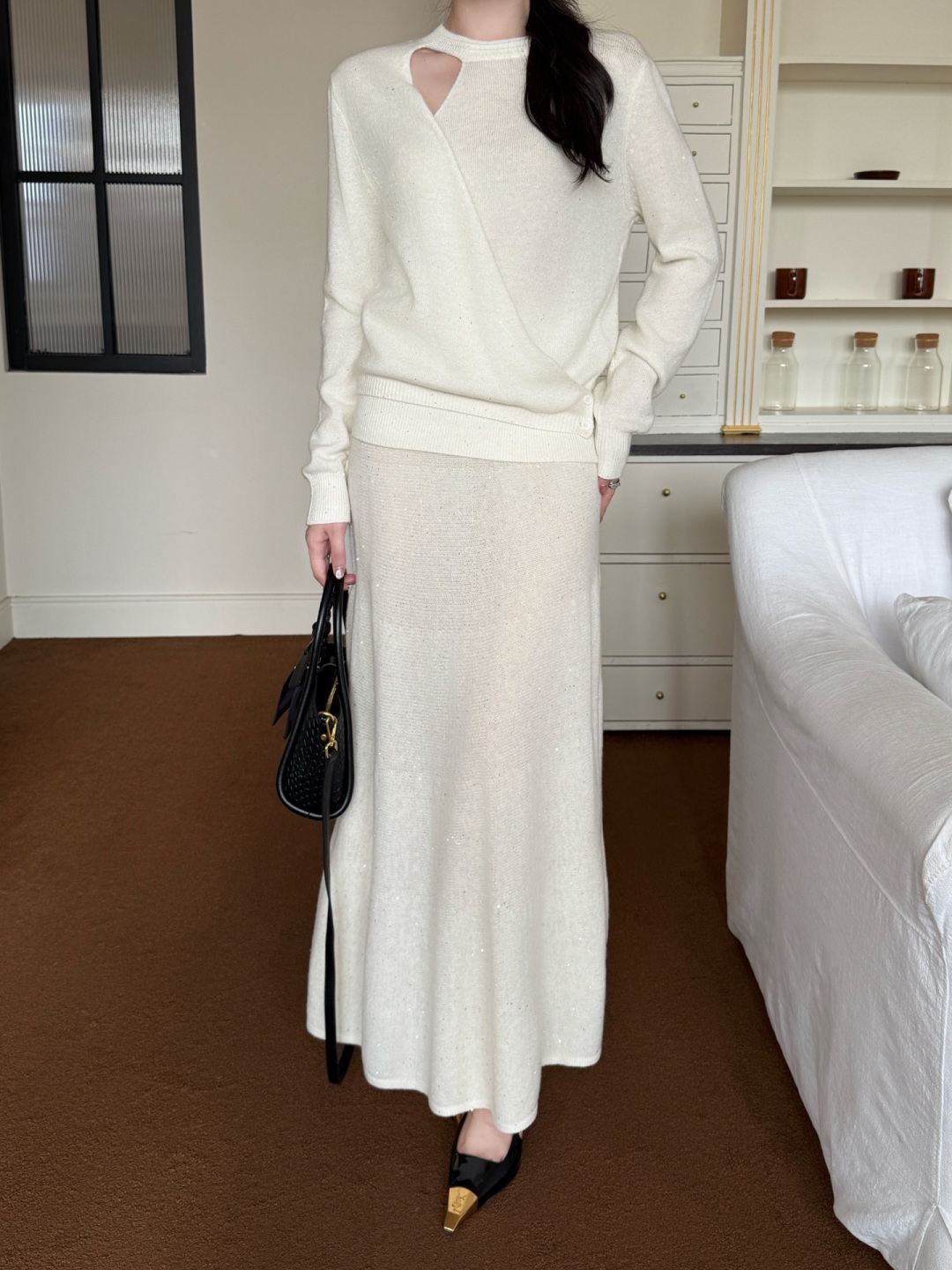 Wool Knit Top and Skirt Set with Rhinestone Embellishments 7 cmp a1760886530772 6816