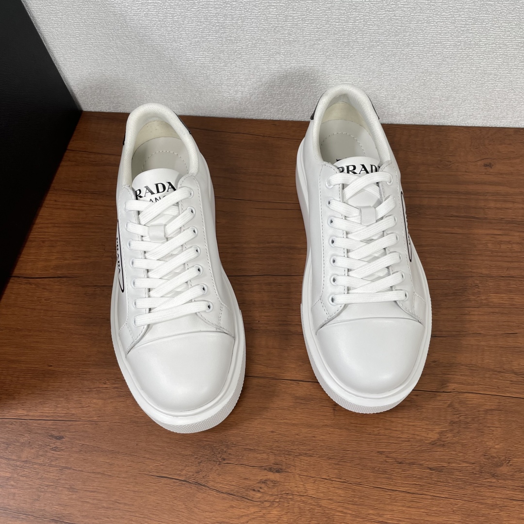 Prada Leather Sneakers - Classic Design, Comfortable Fit - White/Black 3 cmp i1740136336936 1213 0 1