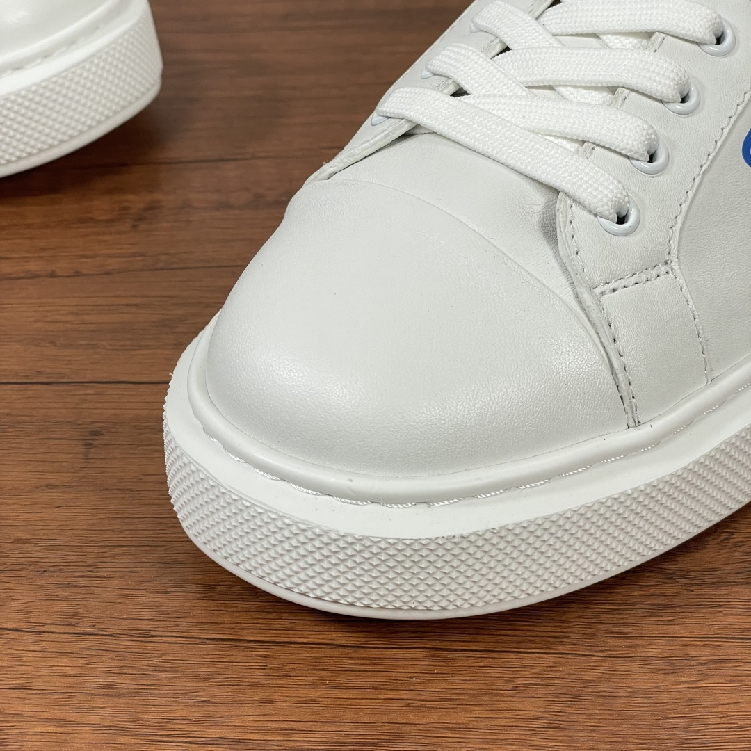Prada Leather Low-Top Sneakers White/Blue, Size 38-44 | 2EE701-1 10 cmp i1740136447000 6149 0 8