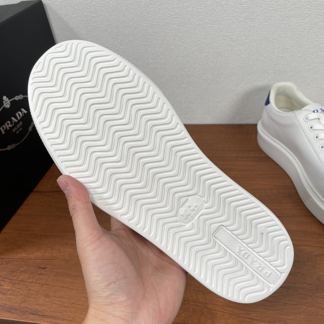 Prada Leather Low-Top Sneakers White/Blue, Size 38-44 | 2EE701-1 7 cmp i1740136447000 8416 0 5