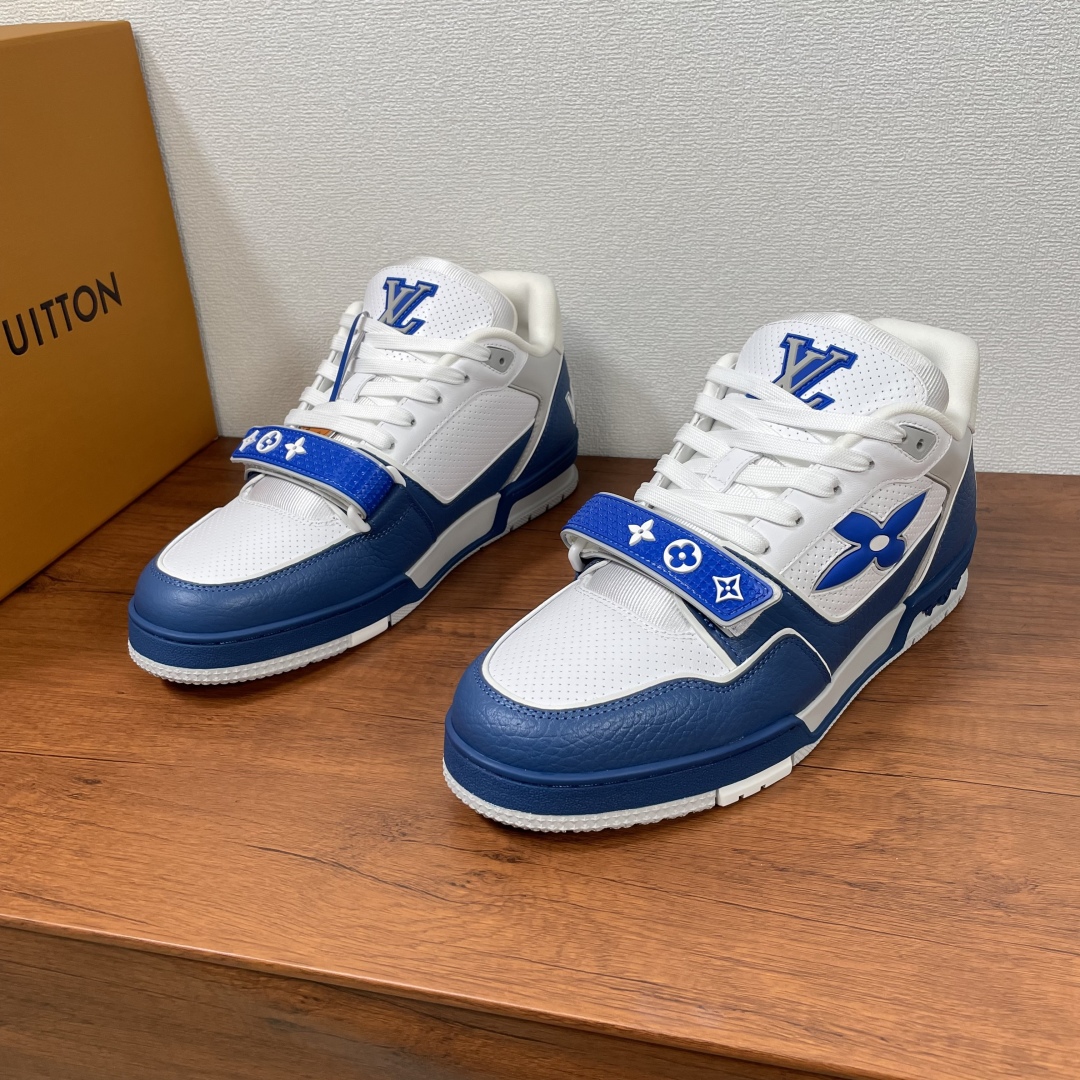 Louis Vuitton Trainer Sneakers: Leather, Monogram Accents, Retro Style 2 cmp i1742039210693 7973 0 0