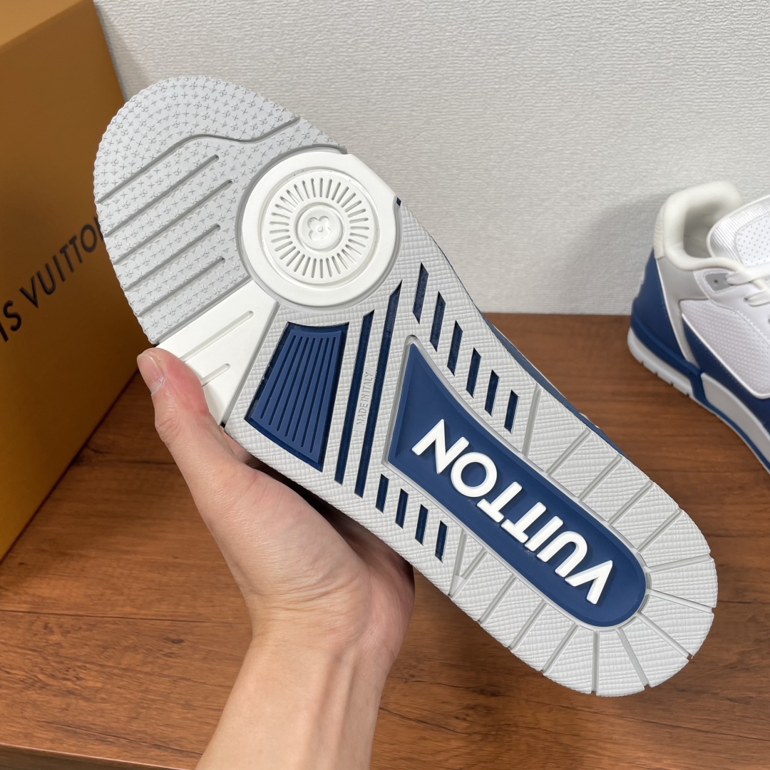 Louis Vuitton Trainer Sneakers: Leather, Monogram Accents, Retro Style 7 cmp i1742039234079 498 0 5