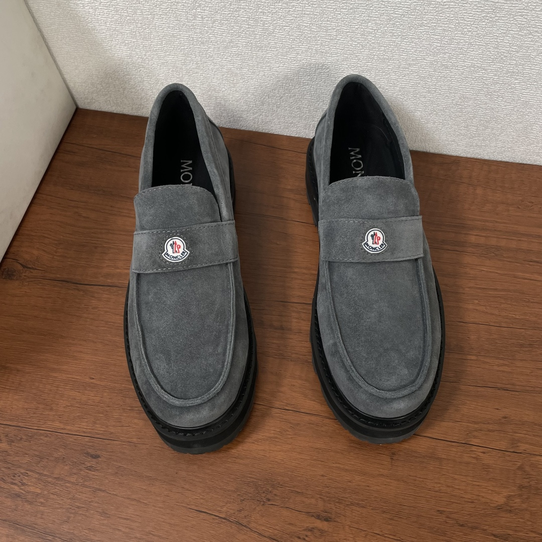 Moncler男 Style Leather Men's Shoes Lookbook Reference image 2