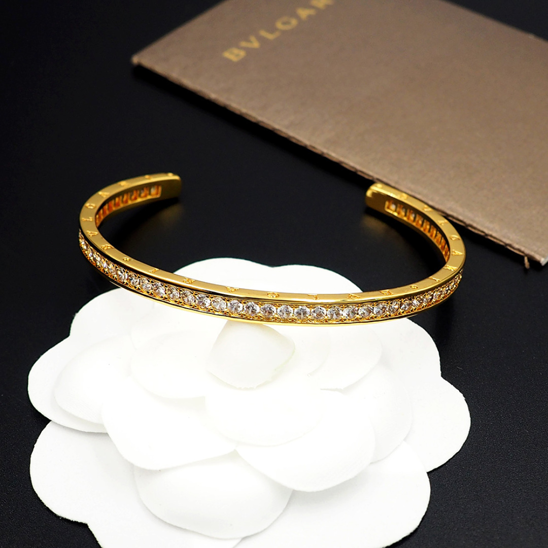 BVLGARI Bvlgari Bracelet Gold-Plated 18K Gold - Top Quality