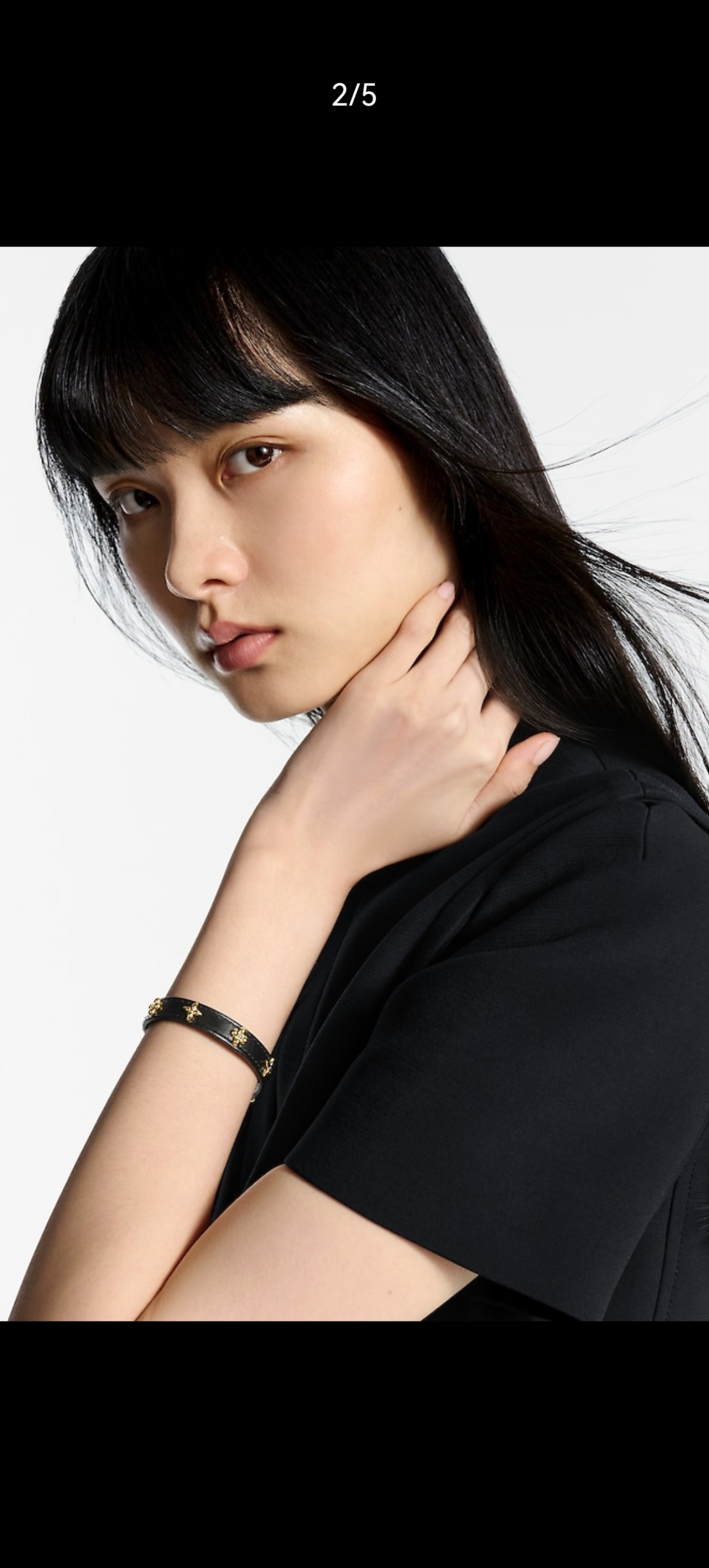 Luxurious Leather Bracelets with Monogram Flowers and LV Decorations