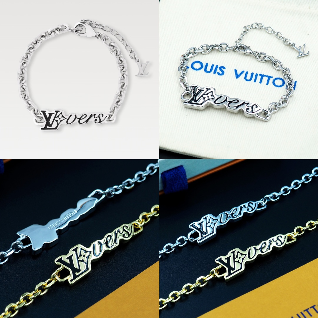 LV Vers Donkey Bracelets: Simple Toucher Style with Light Metal Integration - 图片 3