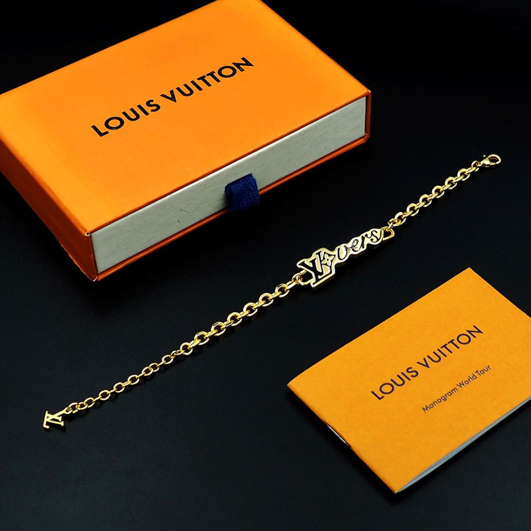 LV Vers Donkey Bracelets: Simple Toucher Style with Light Metal Integration - 图片 5