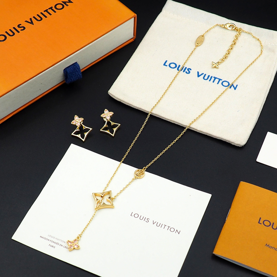 路易威登 Louis Vuitton 传世高定珠宝耳环项链戒指首饰 #CB185DAC 2