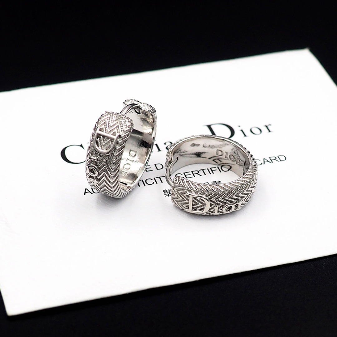 Dior Dior波纹耳圈