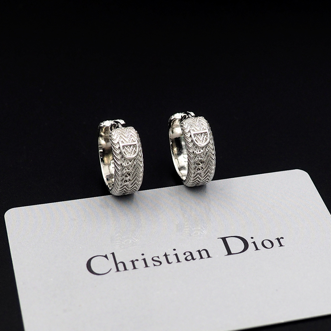 Dior Dior波纹耳圈