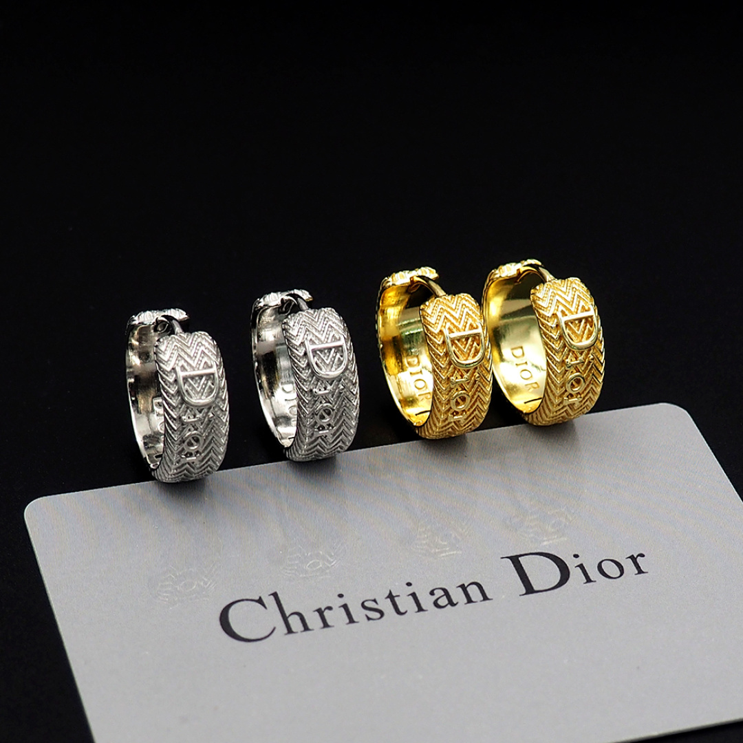 Dior Dior波纹耳圈