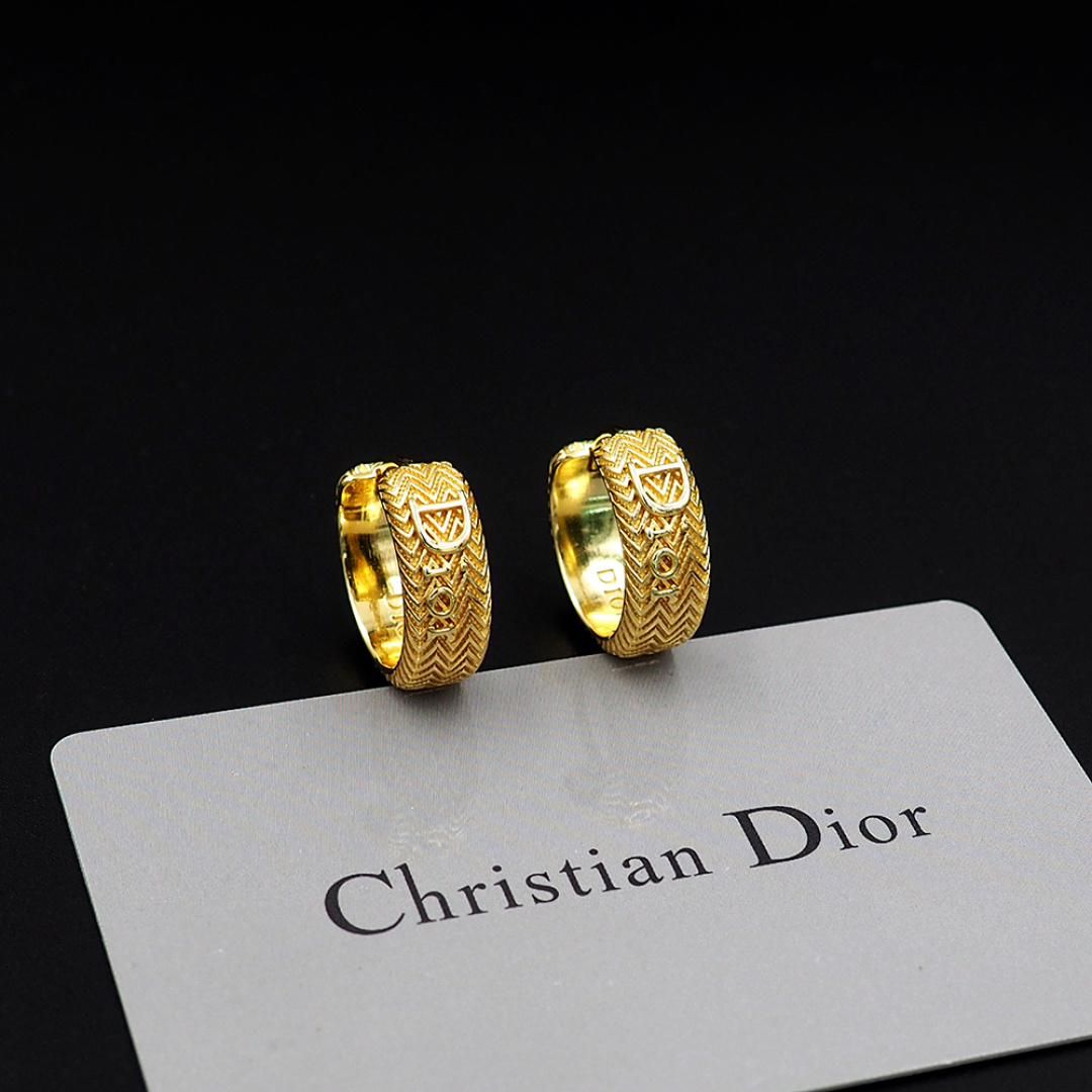 Dior Dior波纹耳圈
