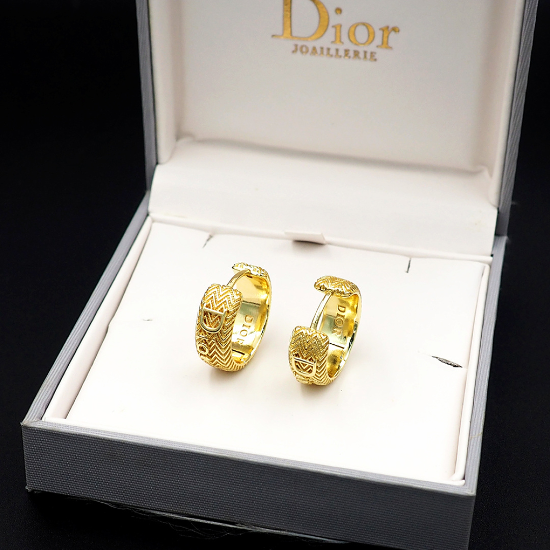 Dior Dior波纹耳圈