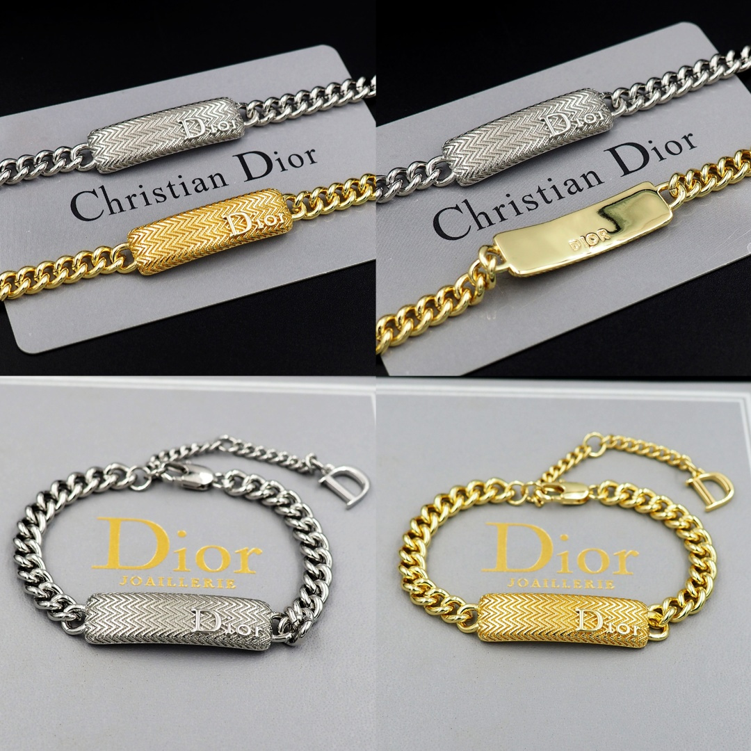 Dior Dior波纹牛仔链手链