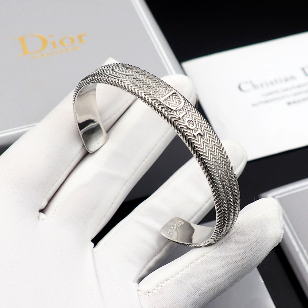 Dior Dior波纹牛仔链手镯