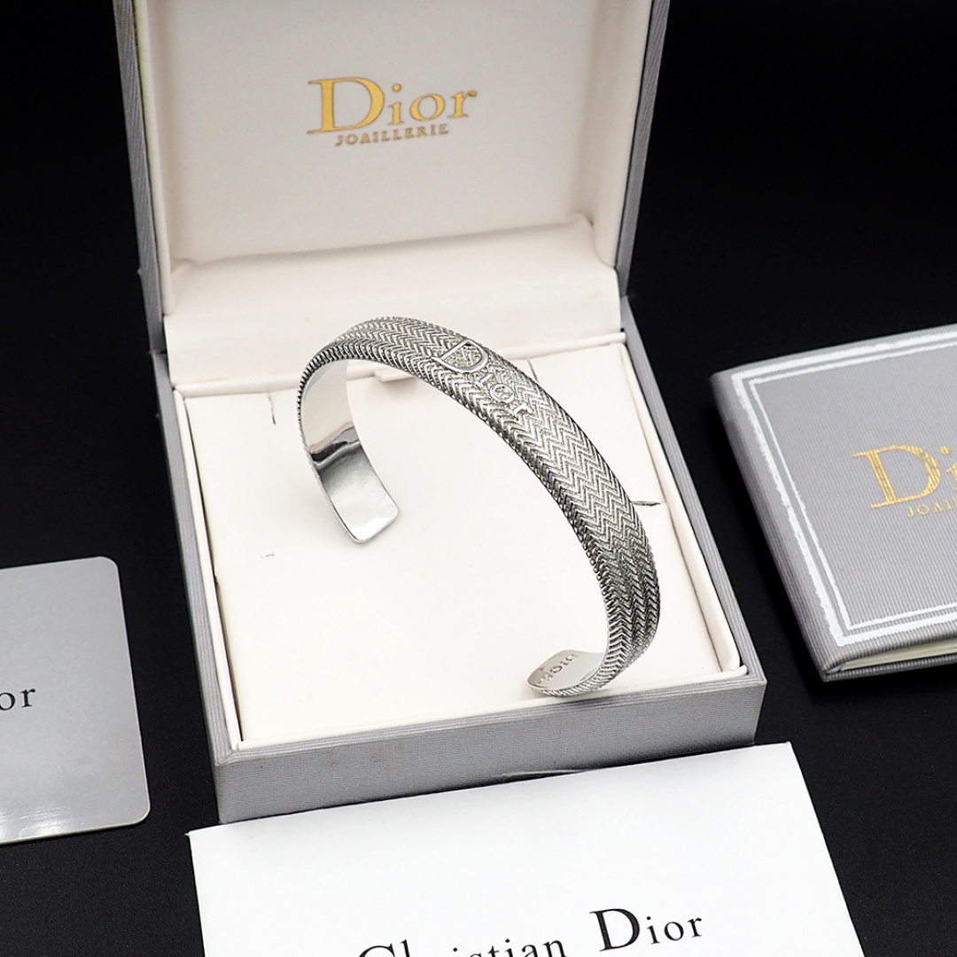 Dior Dior波纹牛仔链手镯