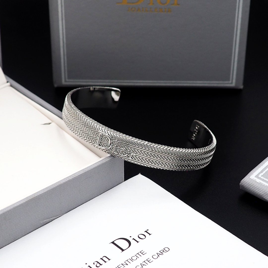Dior Dior波纹牛仔链手镯