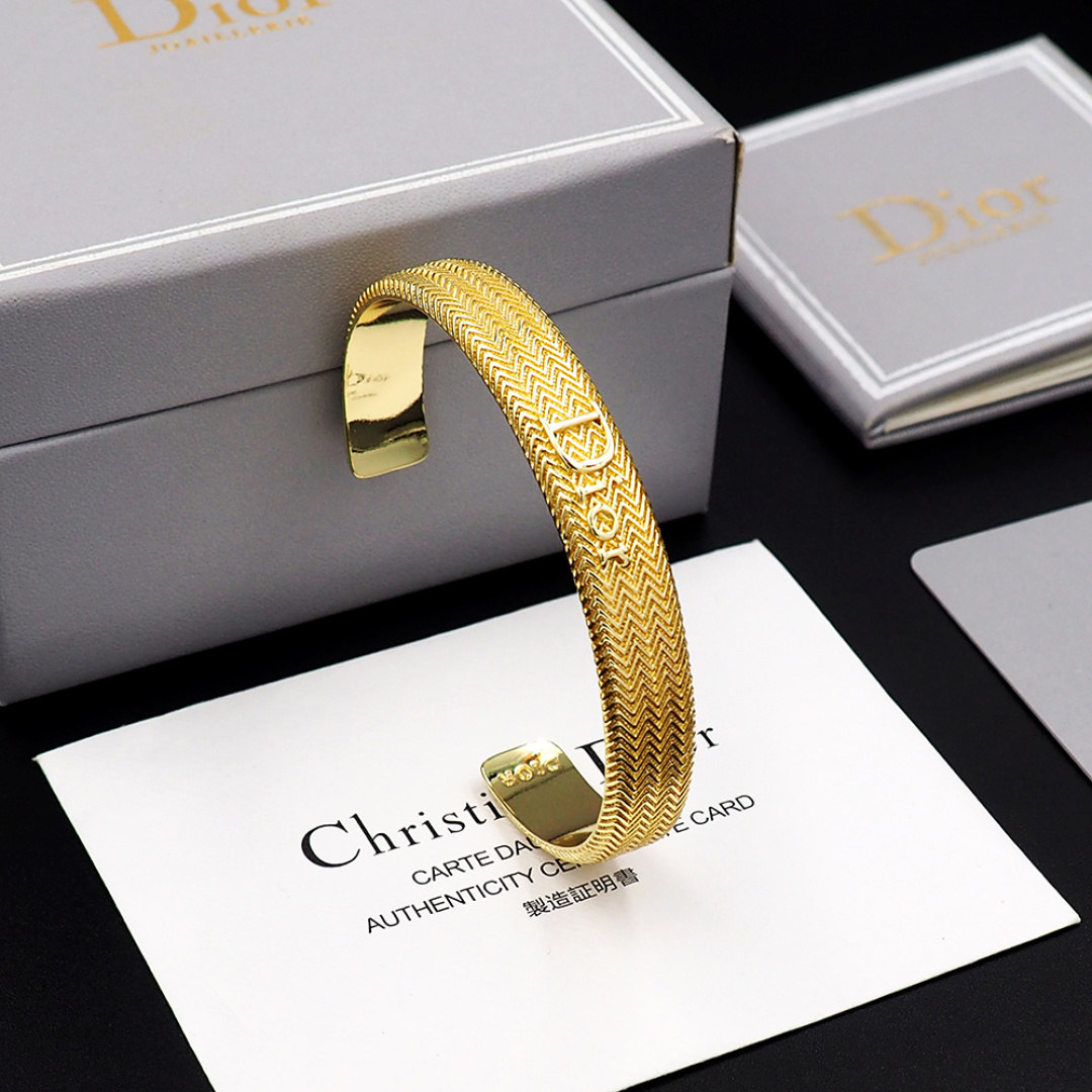 Dior Dior波纹牛仔链手镯