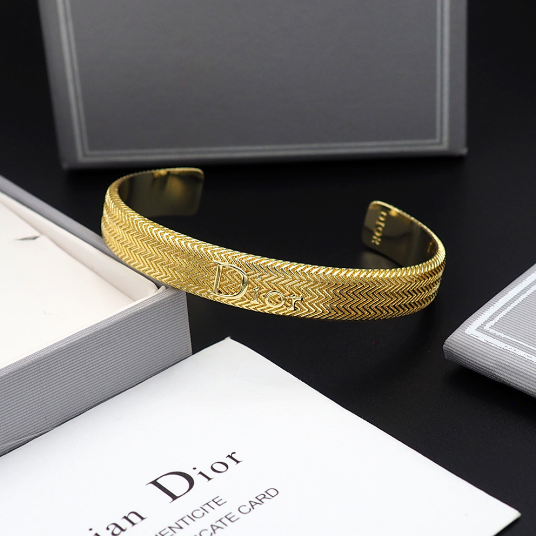 Dior Dior波纹牛仔链手镯
