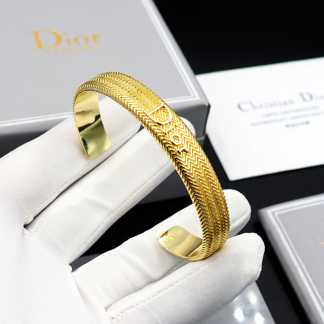 Dior Dior波纹牛仔链手镯