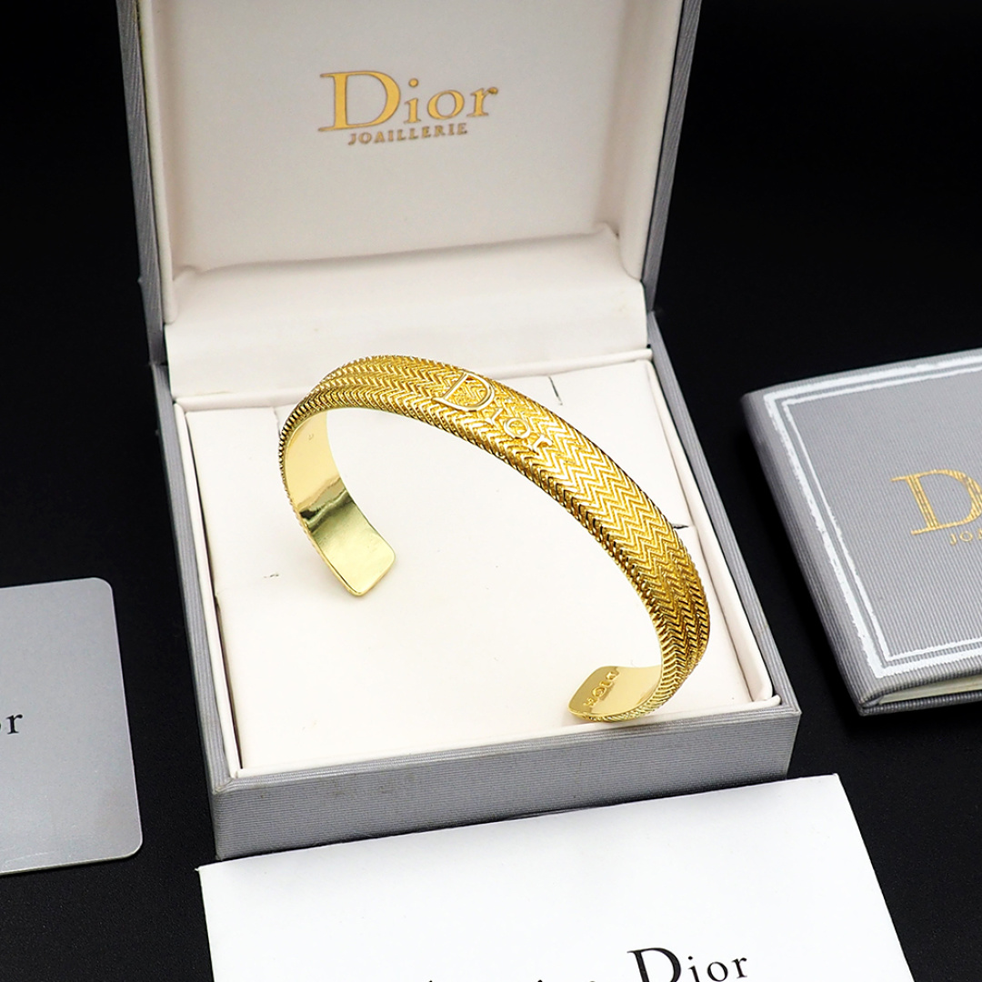 Dior Dior波纹牛仔链手镯