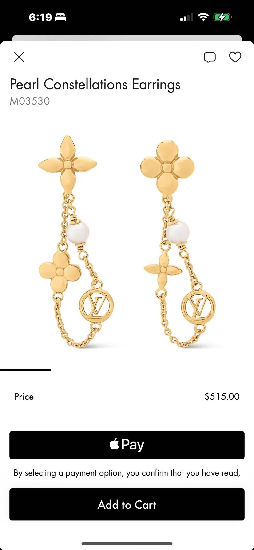 Louis Vuitton 驴家Pearl Constellations 耳环仰望遥远星空 以纤细双链条串联品牌元素和典雅珠饰