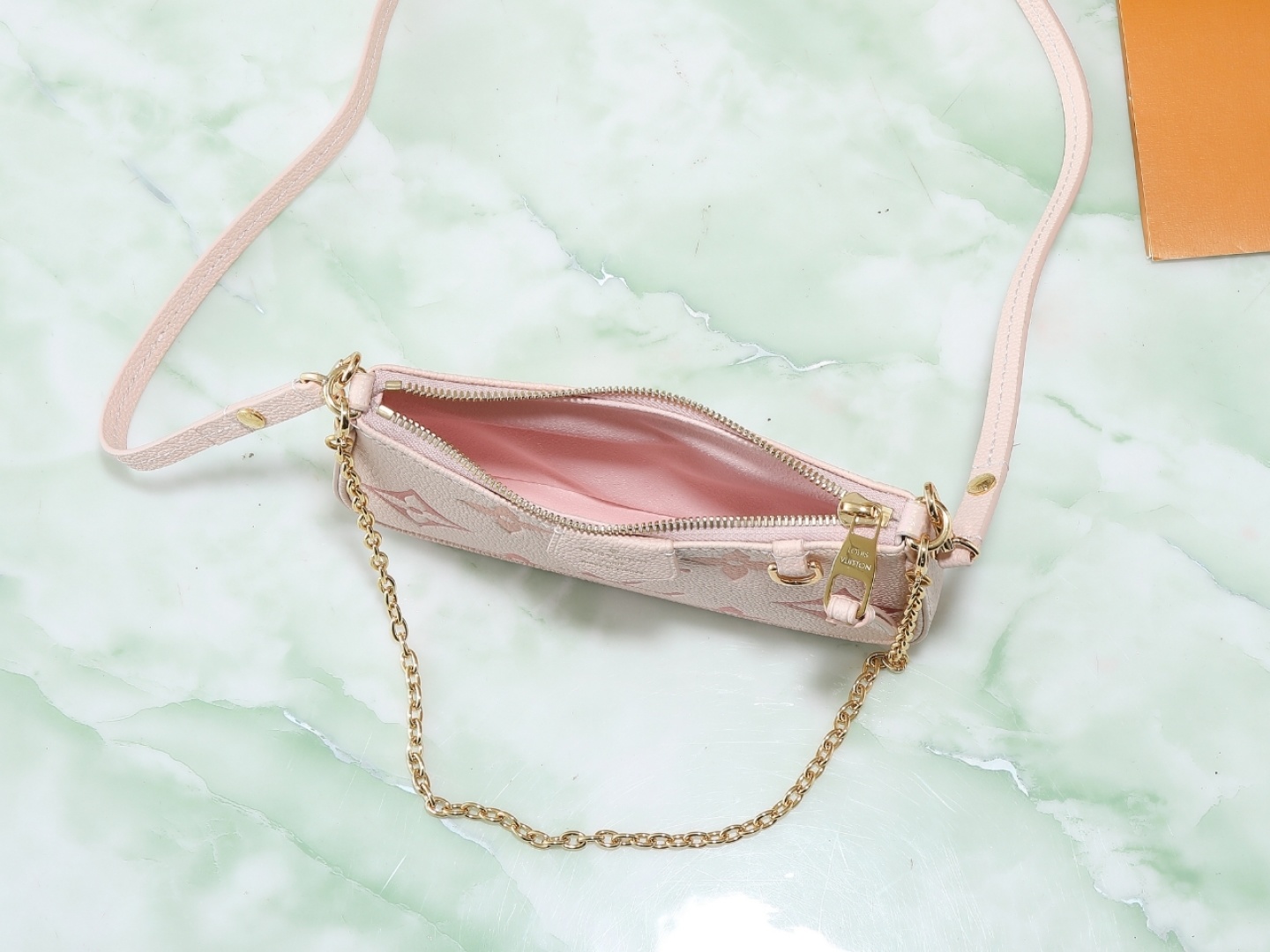 【顶级原单 独家实拍】M80349粉色 全皮麻将包系列 M82346 本款 Easy Pouch 手袋出