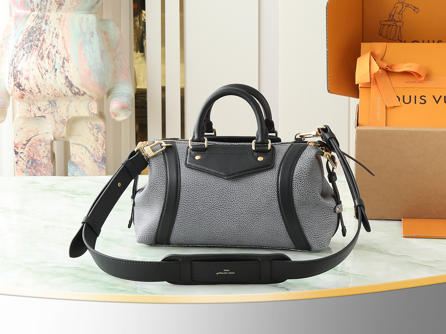 【顶级原单 独家实拍】M14702灰蓝 全皮机车包 LV Biker 小号手袋 M14514黑色 M14