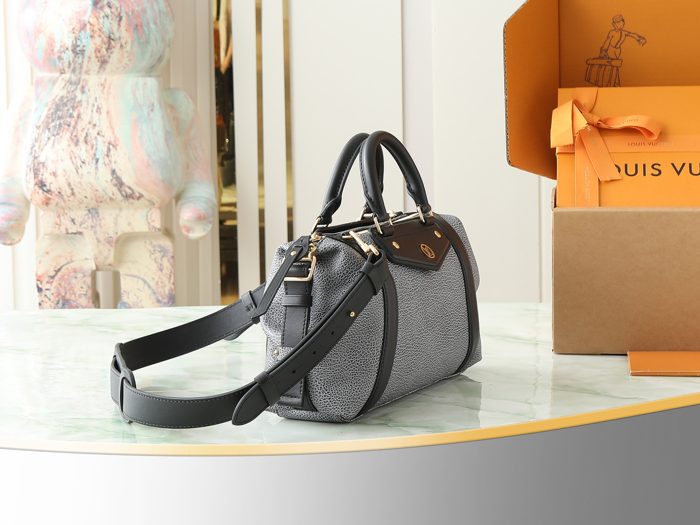 【顶级原单 独家实拍】M14702灰蓝 全皮机车包 LV Biker 小号手袋 M14514黑色 M14