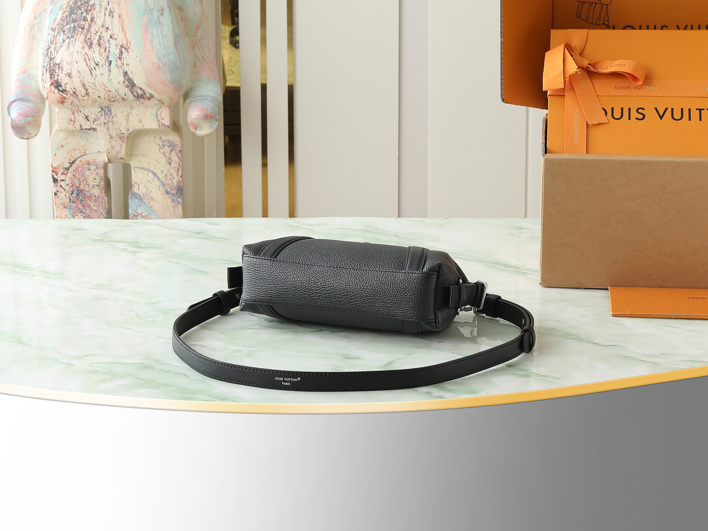 【顶级原单 独家实拍】M14623黑色 全皮机车包 M14702 M14700 NANO LV BIKE