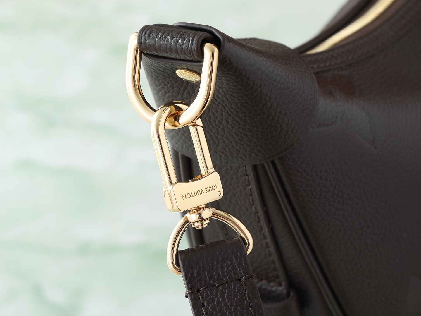 【顶级原单 独家实拍】M14042巧克力色m46725 标志性的Loop Hobo包在这个季节以丰富而多