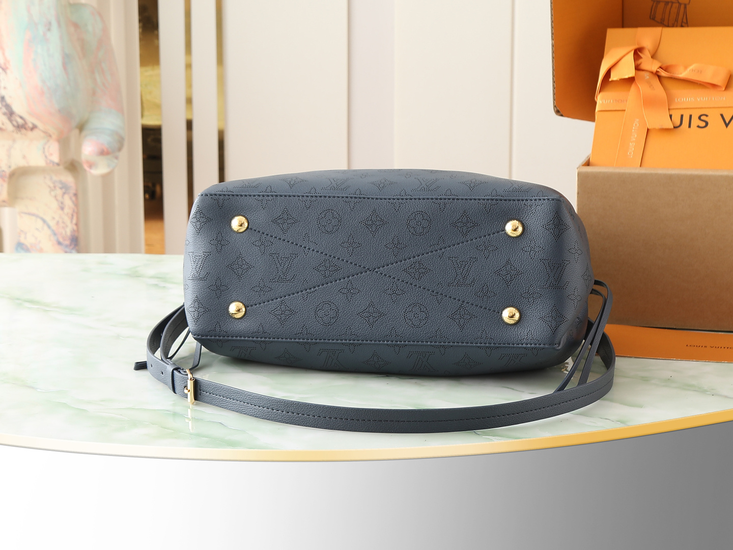 【顶级原单 独家实拍】M14316深蓝/镂空 全皮链条包手提包 Bella Tote Ys 手袋 本款