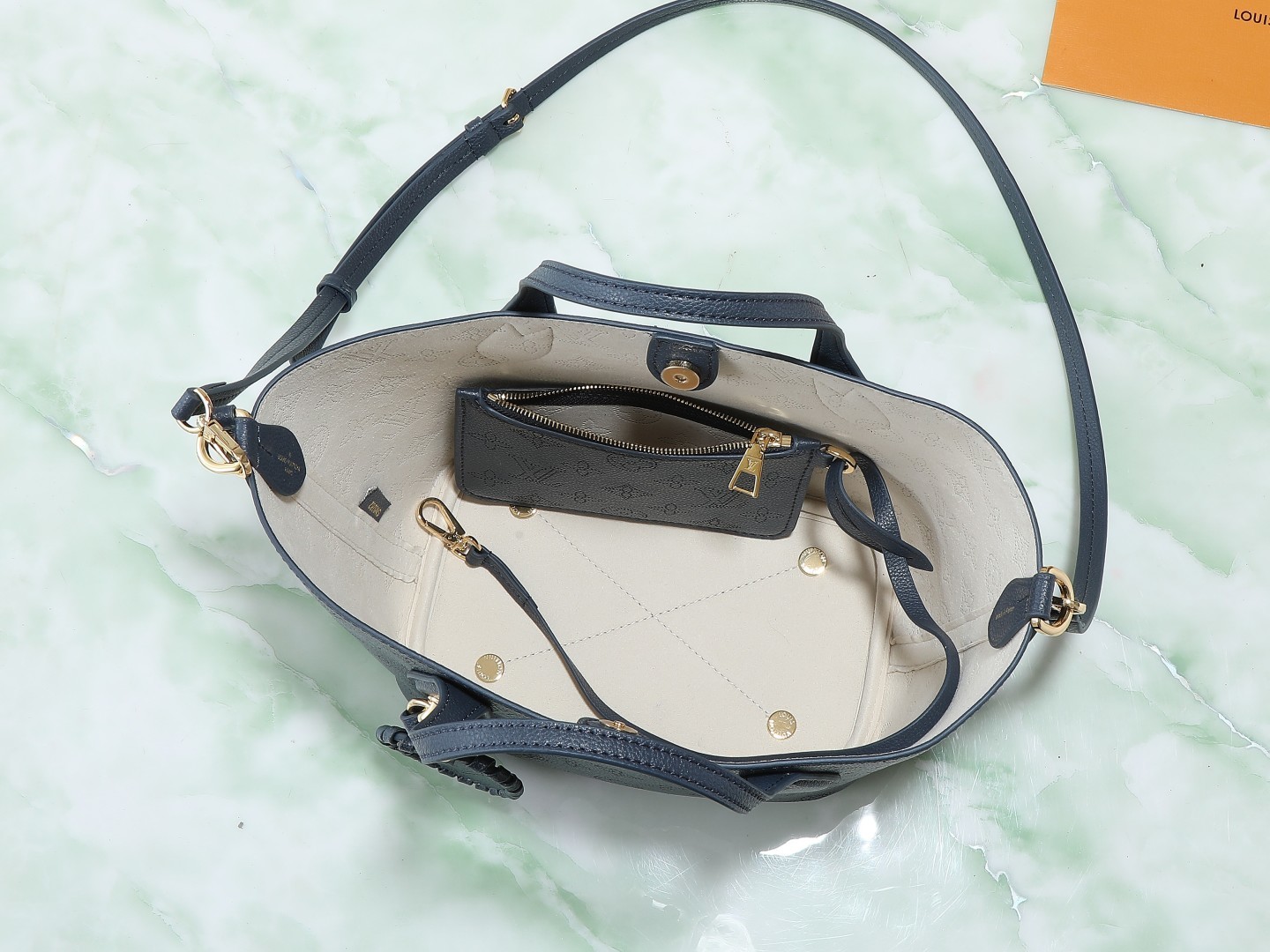 【顶级原单 独家实拍】M14317深蓝/镂空 全皮水桶包 Blossom Ys 小号手袋 本款 Blos