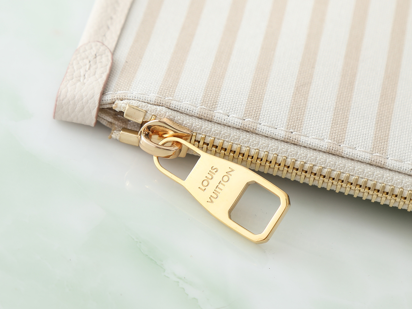 【顶级原单 独家实拍】M14285奶油色 全皮提花购物袋 Neverfull MM 中号手袋 M4568