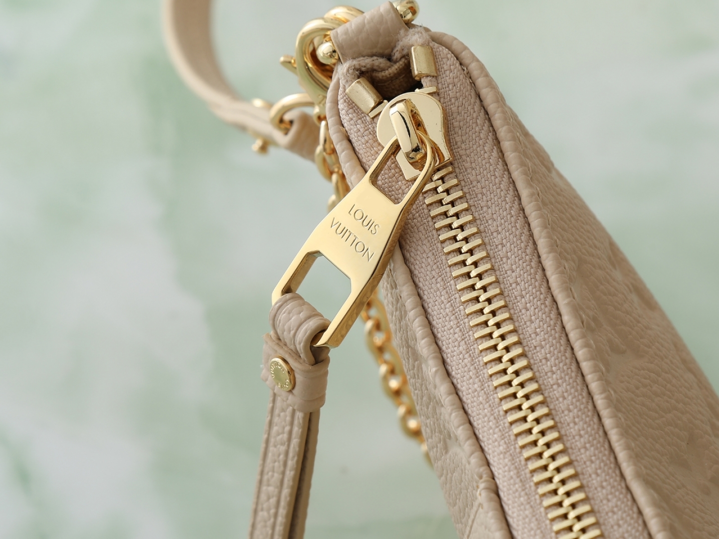 【顶级原单 独家实拍】M14421沙色 全皮链条麻将包 Easy Pouch 手袋 M80349 M82
