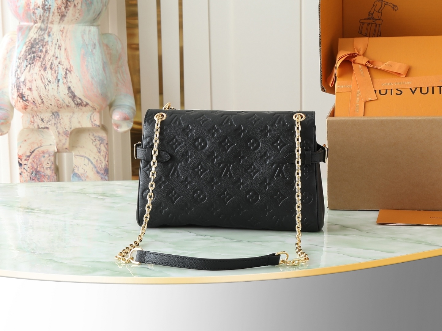 【顶级原单 独家实拍】M14604黑色 全皮压花链条包 当季新款 ANYTIME FLAP BAG 手袋