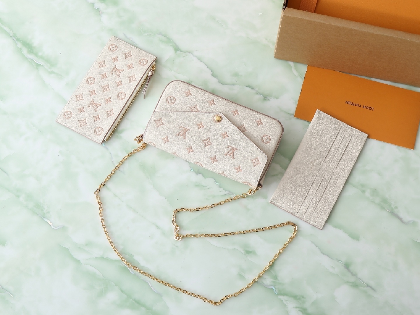 【顶级原单 独家实拍】M14968 Pochette Félicie 链条包取材 Monogram Em