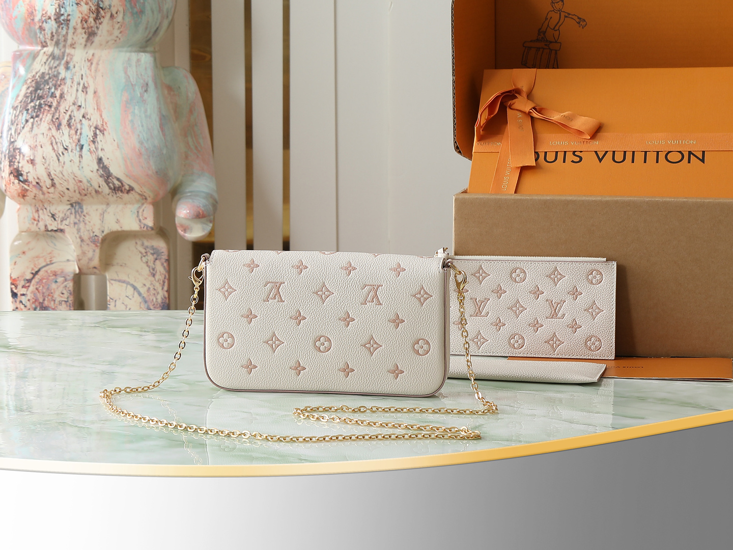 【顶级原单 独家实拍】M14968 Pochette Félicie 链条包取材 Monogram Em