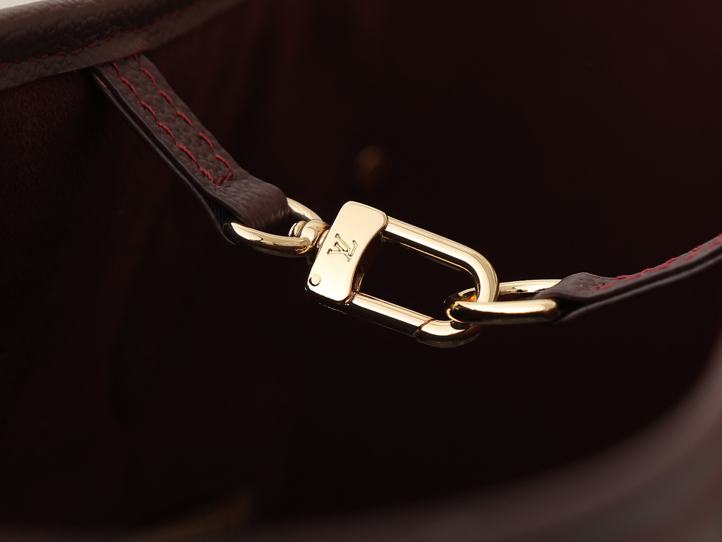 【顶级原单 独家实拍】M46599酒红 M45686 全皮压花购物袋系列 Neverfull 中号手袋