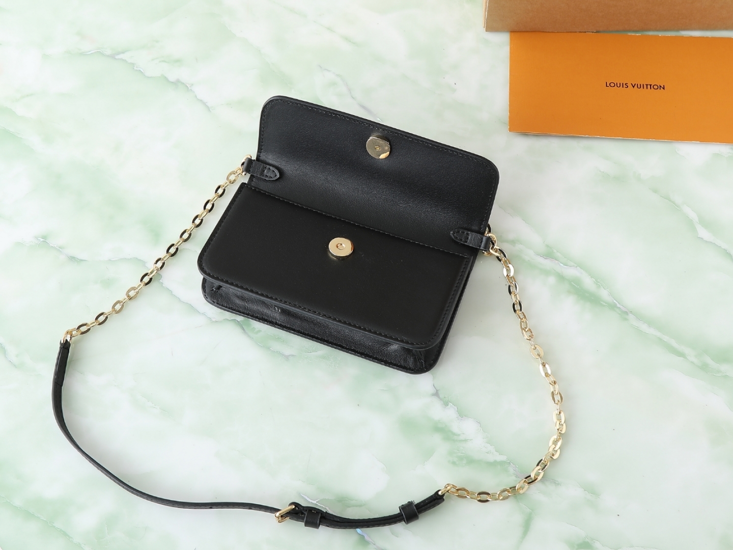 【顶级原单 独家实拍】M14564黑色 全皮链条包 当季新款 WALLET ON CHAIN LV BL