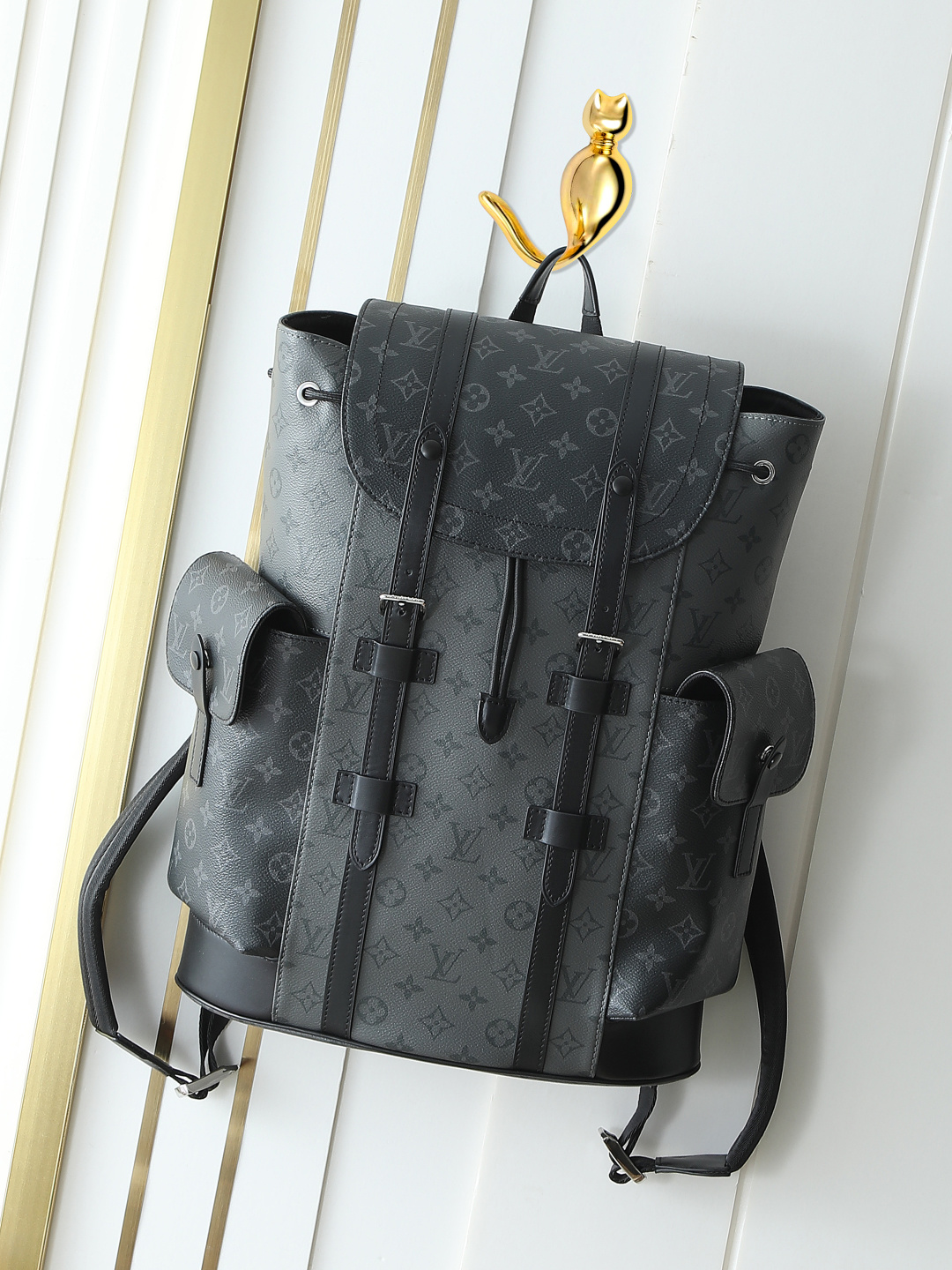 M45419 serie mochila flor gris