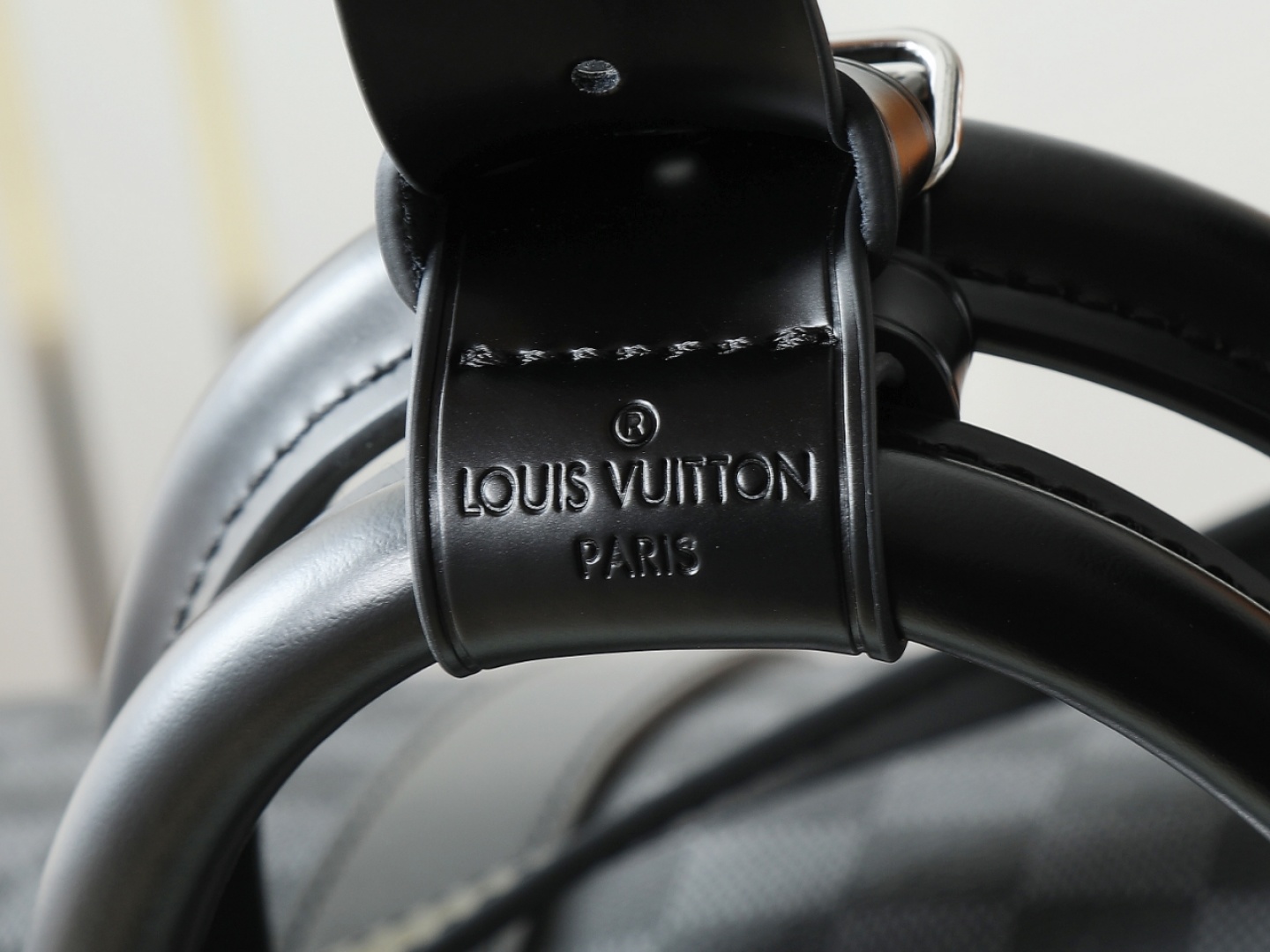 【顶级原单 独家实拍】N41413黑格 KEEPALL 55 旅行袋(配肩带)这款以Damier Gra