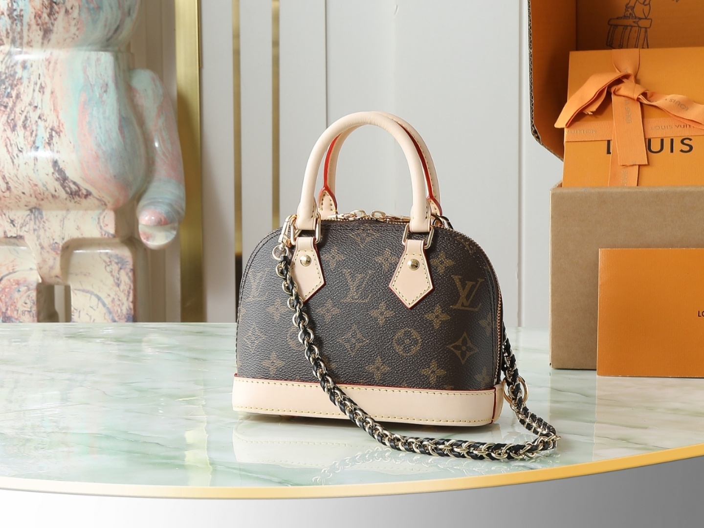 【顶级原单 独家实拍】M14339老花 链条贝壳包 Alma Mini LV&I 手袋 LV&I系列推出