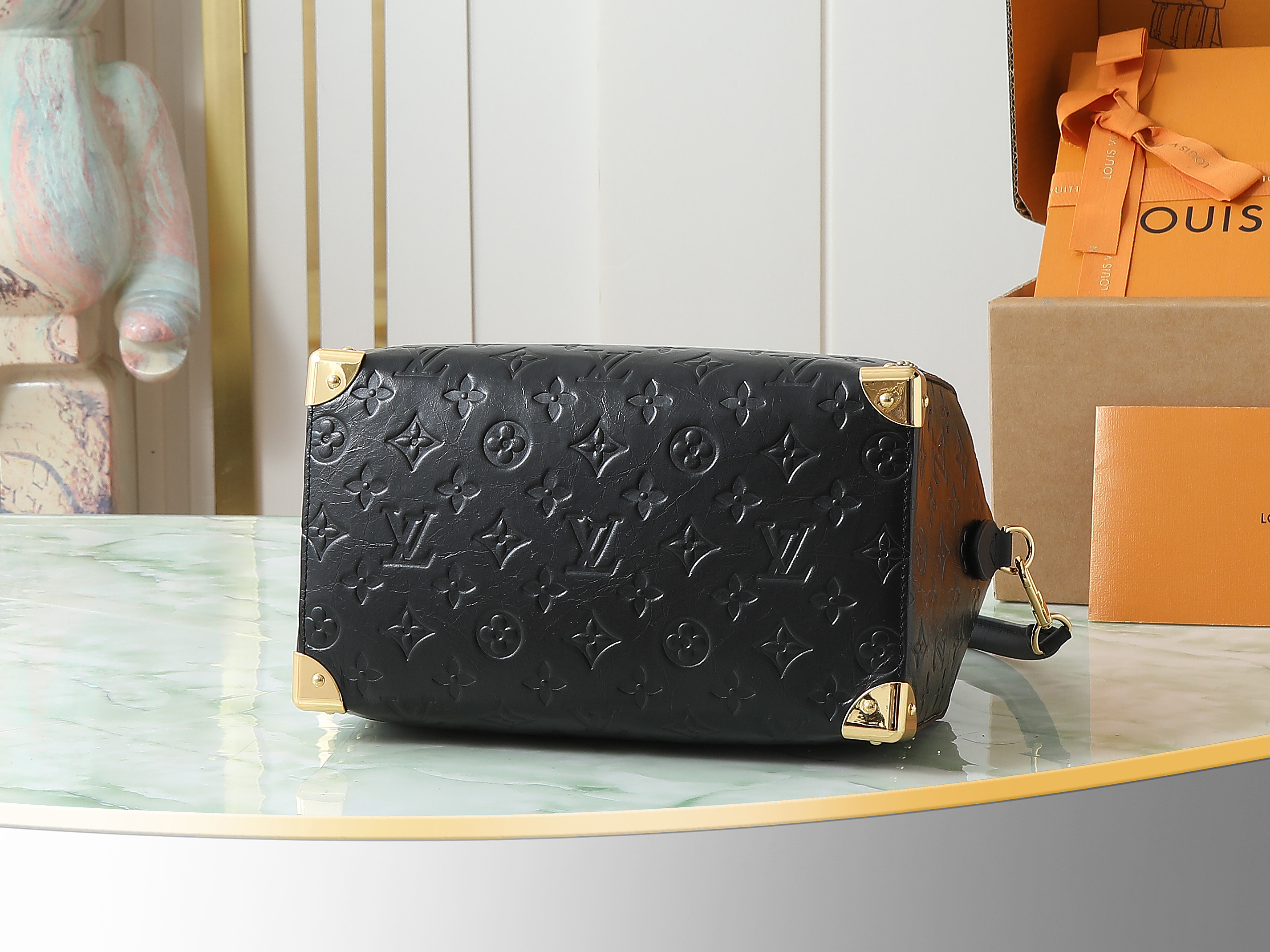 【顶级原单 独家实拍】M26392 黑色 本款,Speedy Trunk 25手袋以现代视角重新诠释经典