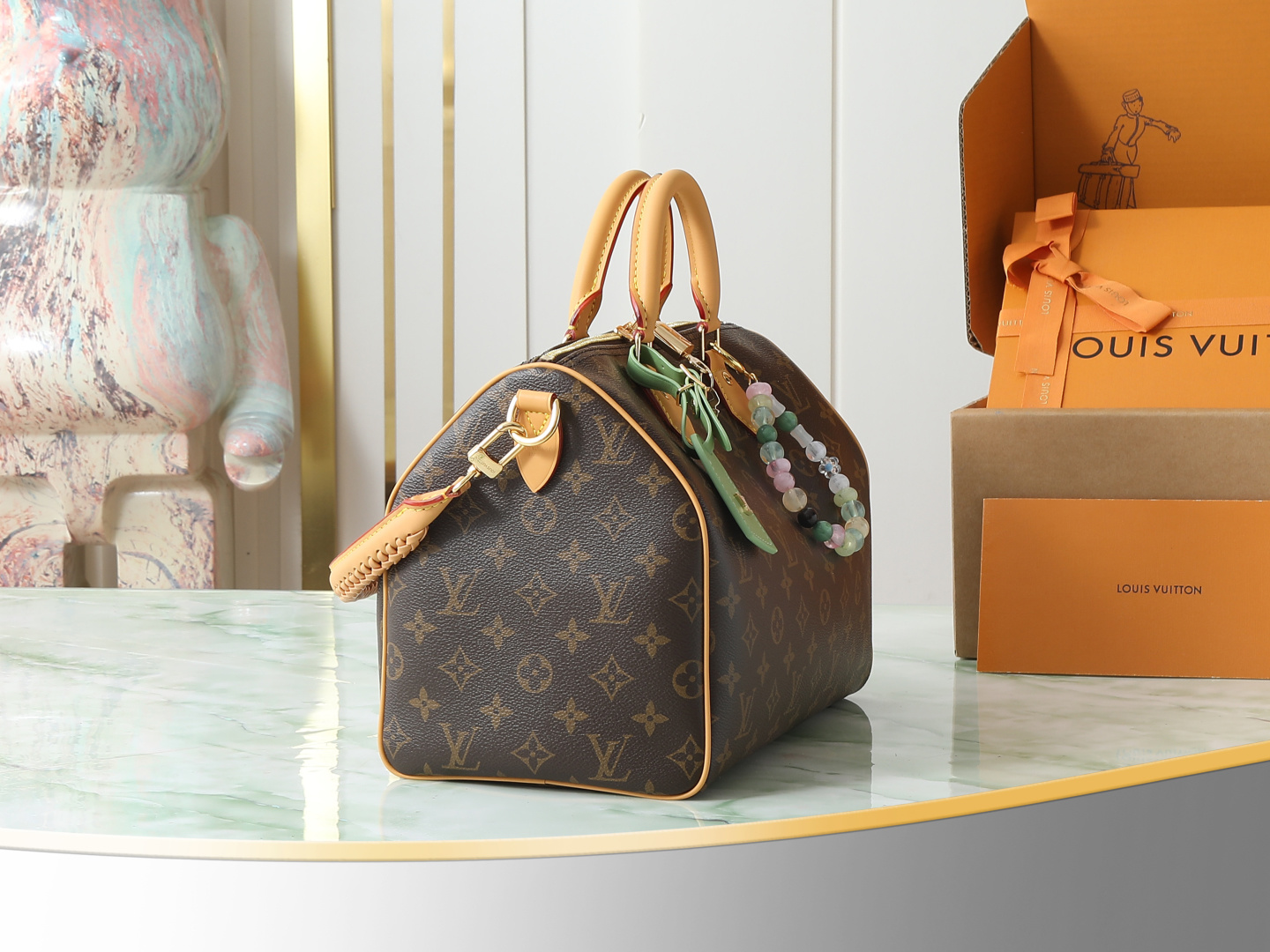 【顶级原单 独家实拍】 M15107老花绿色 驴家 speedy枕头包 当季新款 SPEEDY SOFT