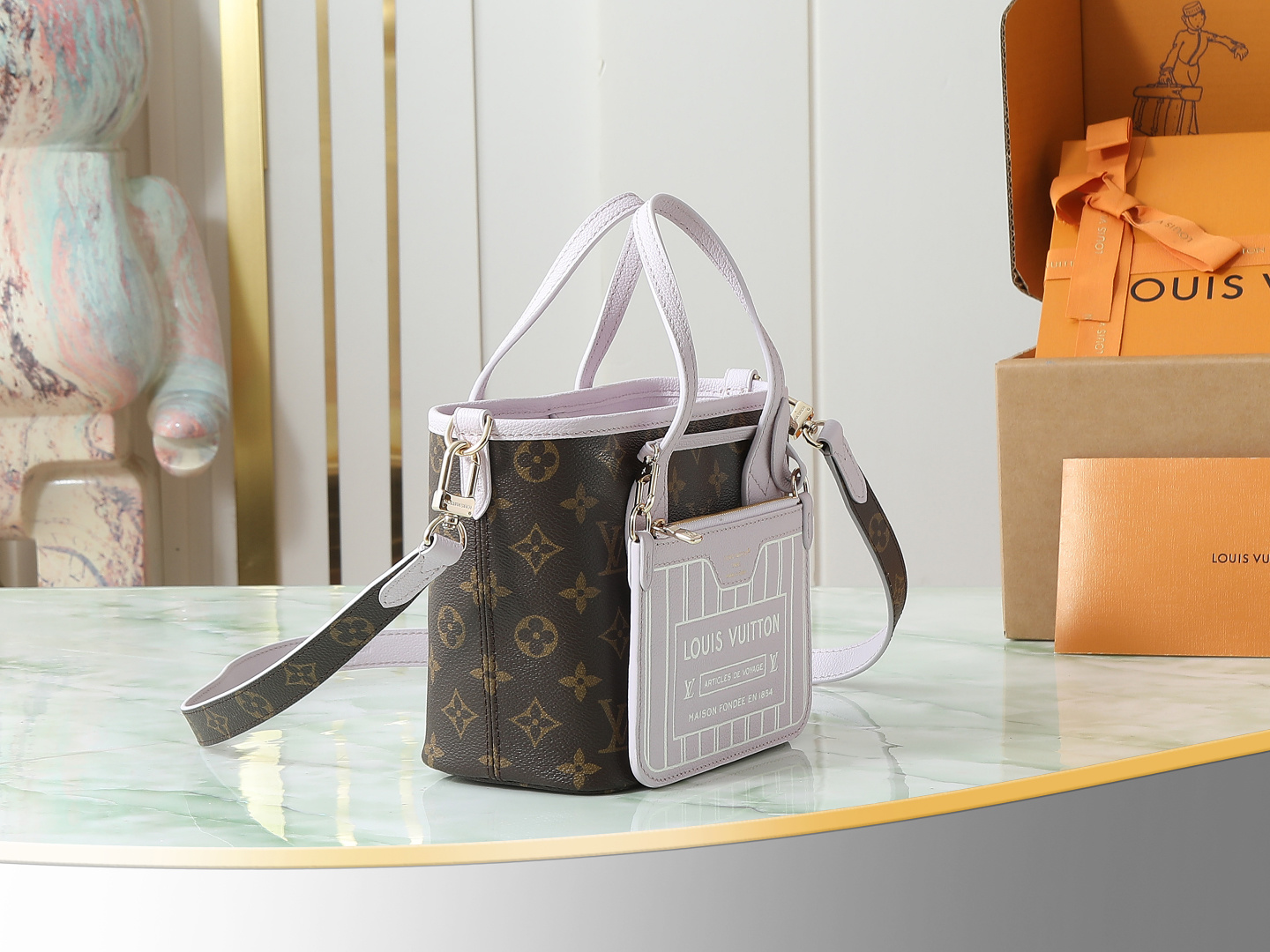 【顶级原单 独家实拍】M25656 Neverfull Bandoulière Inside Out B