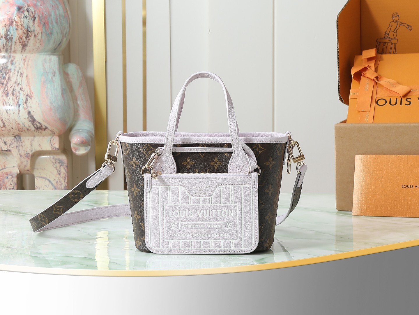 【顶级原单 独家实拍】M25656 Neverfull Bandoulière Inside Out B