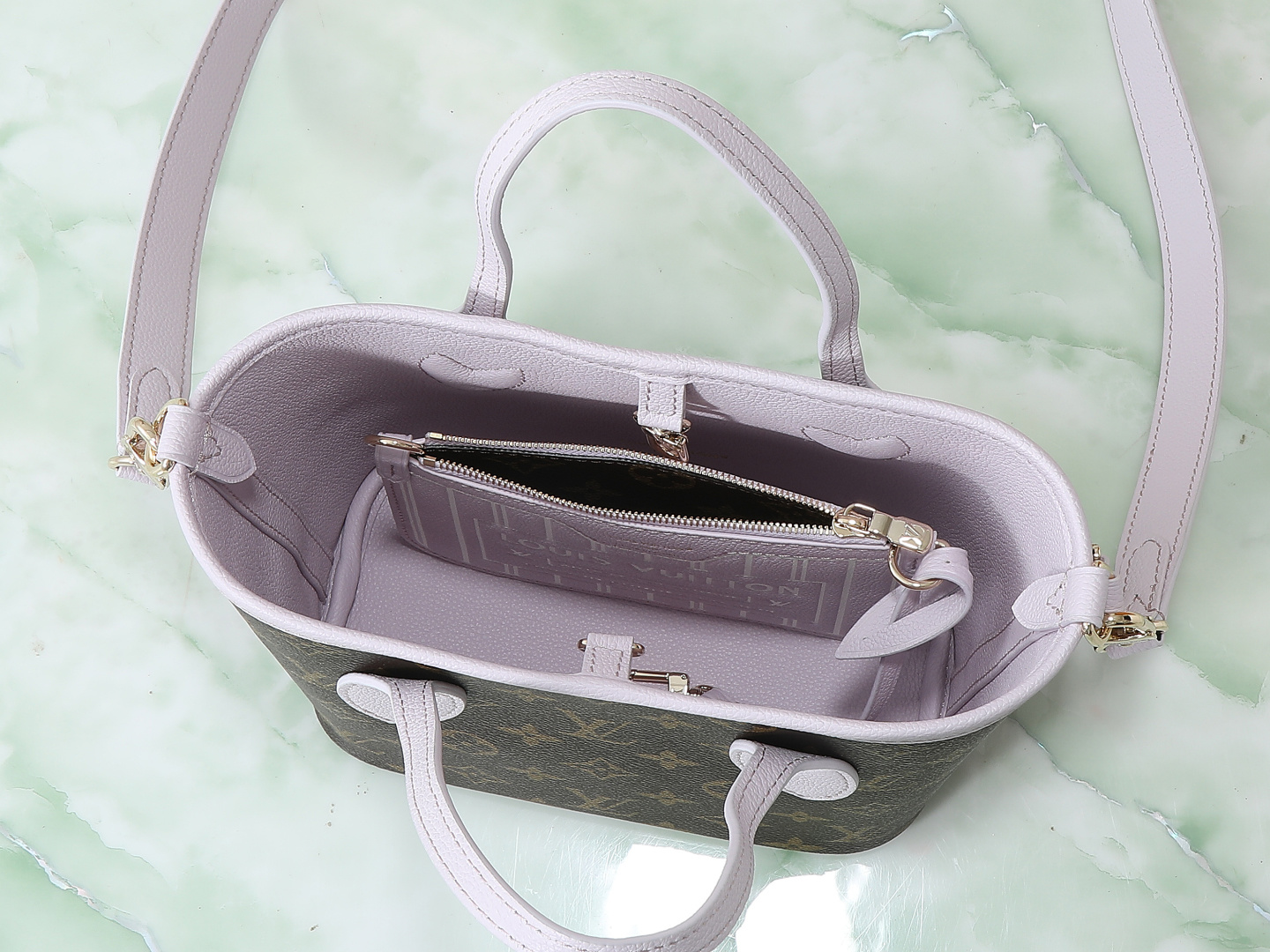 【顶级原单 独家实拍】M25656 Neverfull Bandoulière Inside Out B