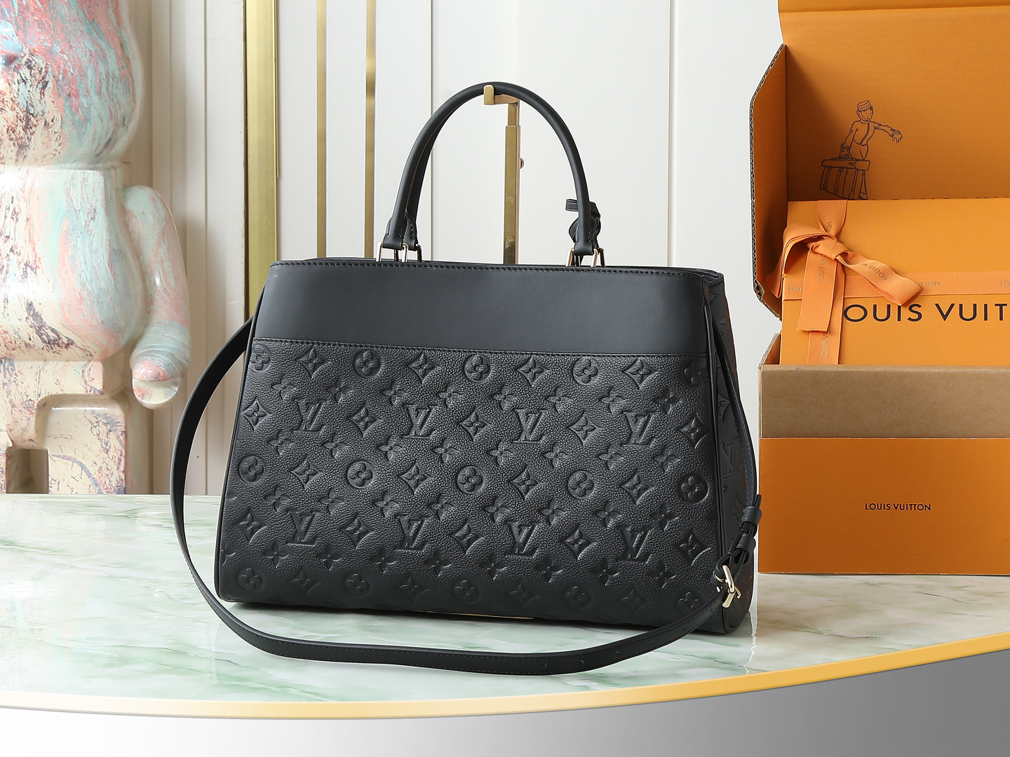 【顶级原单 独家实拍】M25575黑色Avenue MM(Avenue MM)是格兰帕莱手提包的现代替代